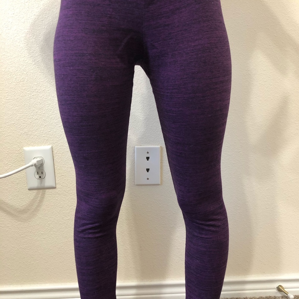 Purple Cotton Leggings